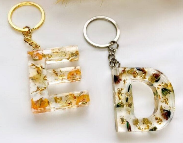 Order alphabet keychain resin online