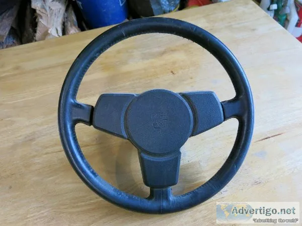 1974-1984 Porsche 911 912 930 OEM 3-spoke 15&quot leather steeri