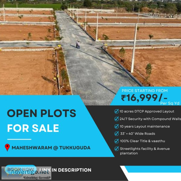 Open residential plots for sale in hyderabad