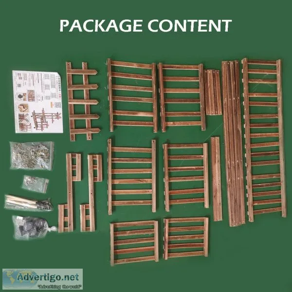 6 Tier Wooden Plant Stand Flower Pot Holder Shelf Rack Display I