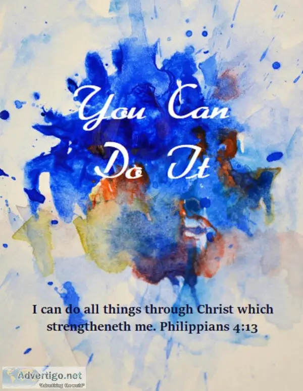 You Can Do It - Inspirational Poster for Adults and Children