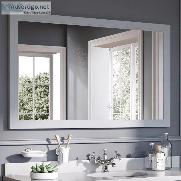 Browse the graceful lines of Burlington Bathroom Mirrors online