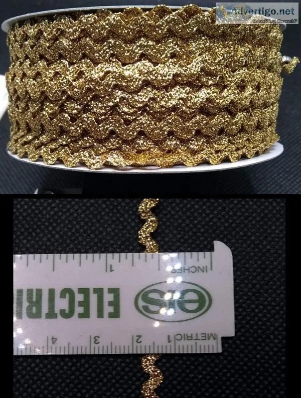 One Spool of Treasured Trims Gold Ribbon