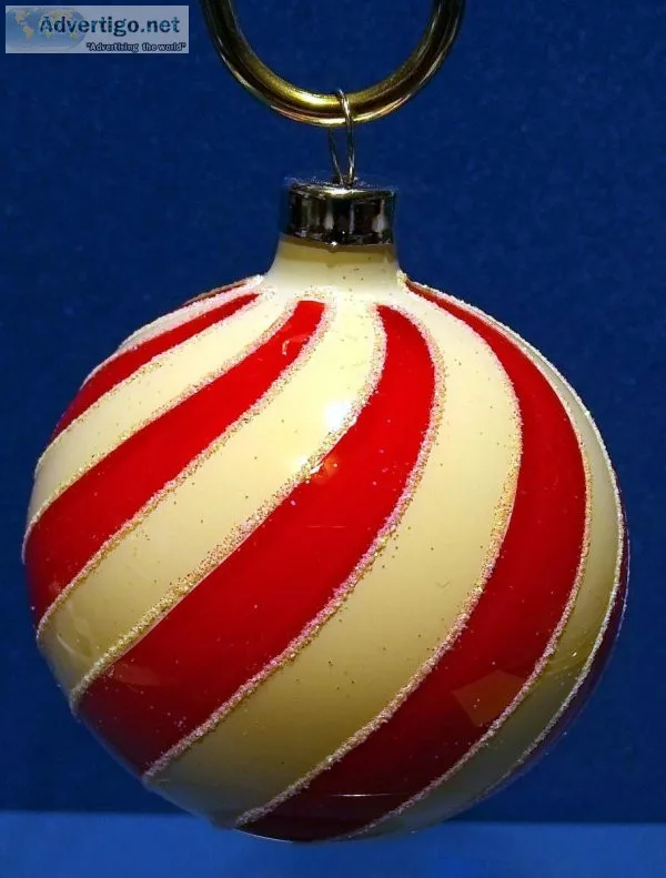 One Package of Christmas Trimmeries Glass Balls