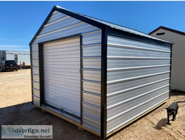 10X12 ECONOMY SERIES UTILITY BUILDING WITH ROLL-UP DOOR