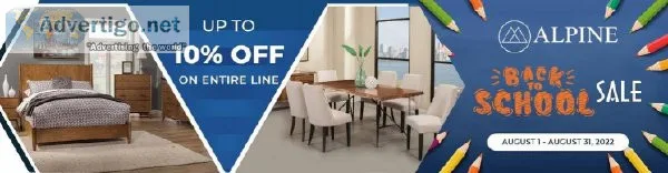 Alpine Furniture Back To School Sale - GwG Outlet
