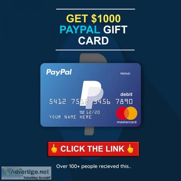 Free PayPal 750 Gift Card Giveaway only (5) Is Left