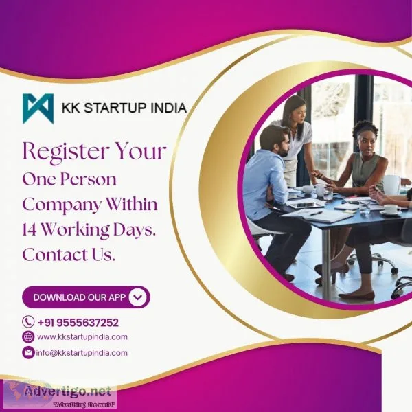 One person company registration