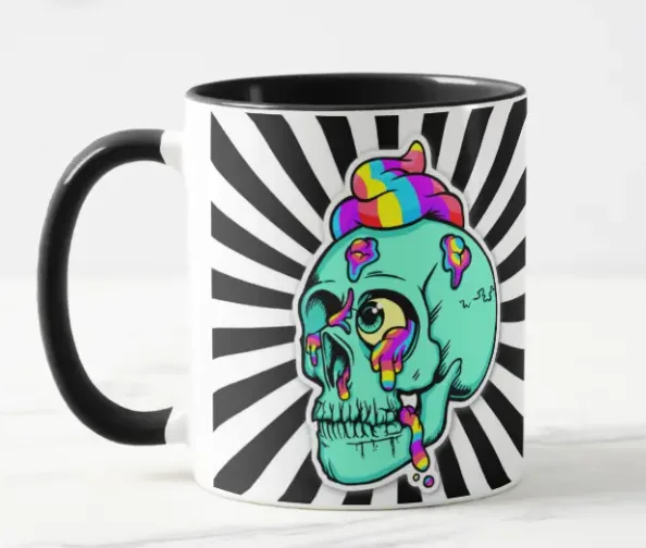 Skull And Poop Mug