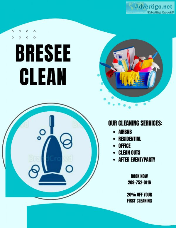 Bresee Cleaners Home-Office-Airbnb Professional