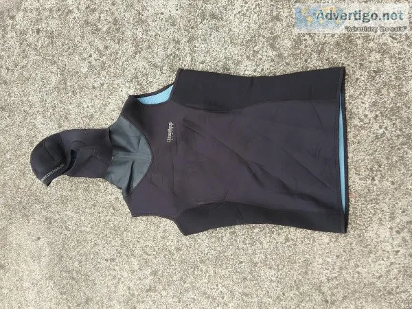 Wetsuit Pinnacle Merino Lining Hooded Vest 35mm Mens Size Large