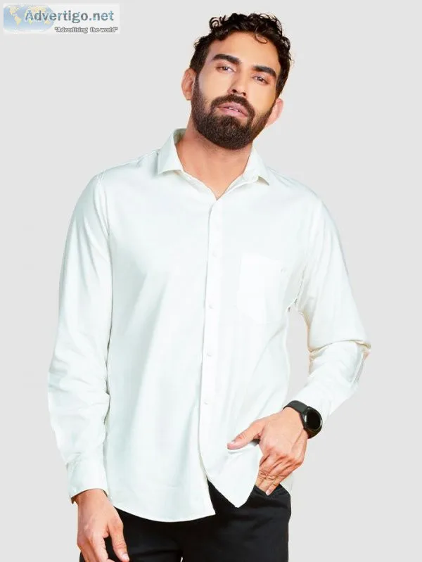 Get new white shirts for men online in india at beyoung