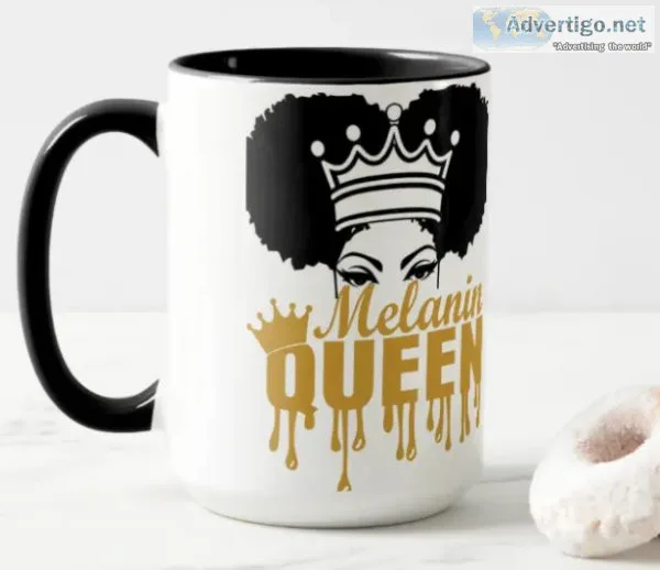 Melanin Crown Queen Mug