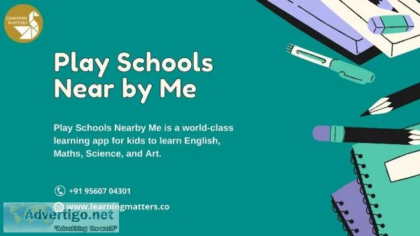 Play Schools Near by Me - Admission Open - Learning Matters