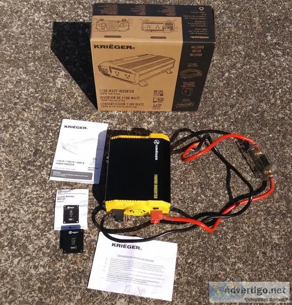 Krieger 11002200W Modified Sine Wave Power Inverter