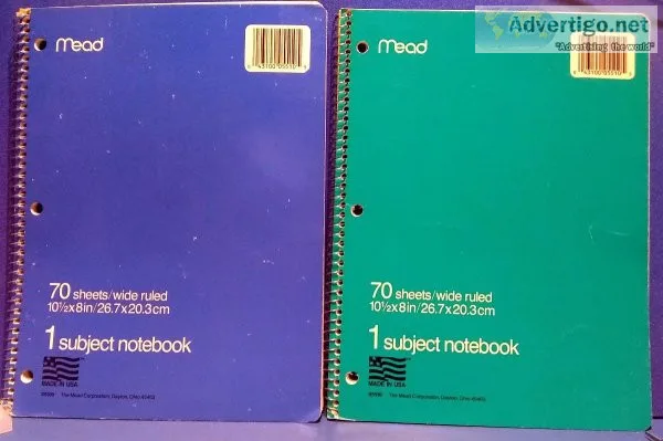 Two Composition Books and Two Spiral-bound Notebooks