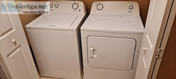 AMANA WASHERDRYER (ALMOST NEW)