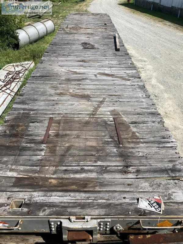40  or 50  flat train car bridge