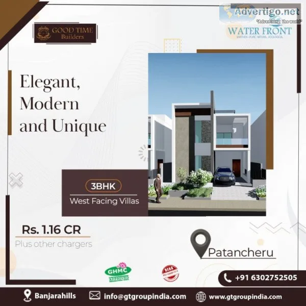 Patancheru villas for sale | good time builders