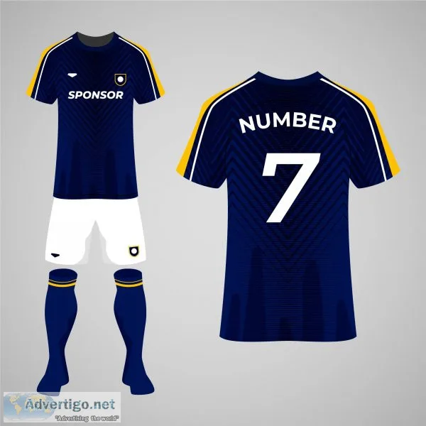 Different types of uniforms - royal sports team uniforms