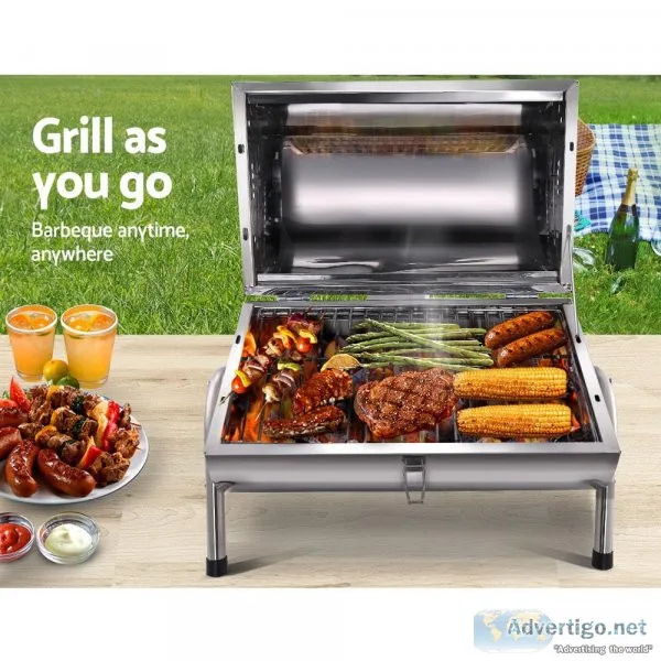 Grillz Portable BBQ Drill Outdoor Camping Charcoal Barbeque Smok
