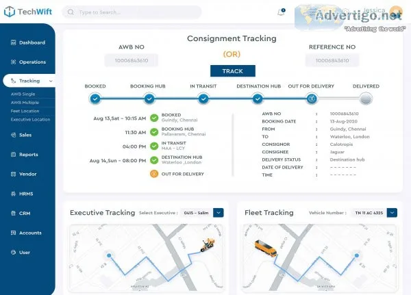 Logistics erp software - techwift