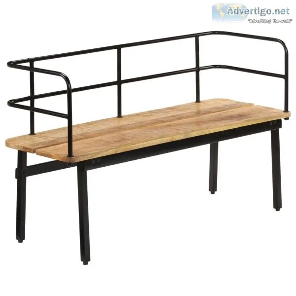 Bench 120x40x70 Cm Solid Mango Wood