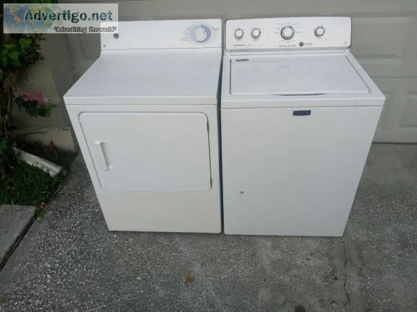 Washer and dryer.