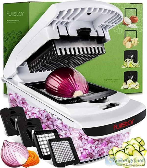 Fullstar Vegetable Chopper - Spiralizer Vegetable Slicer - Onion