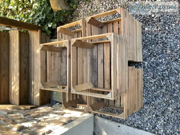 10 wooden crates