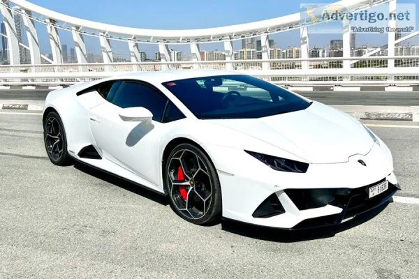 Rent a lamborghini huracan evo in dubai