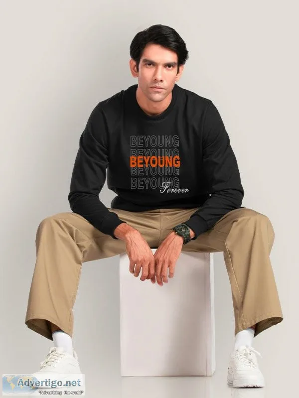 Buy newest sweatshirt for men online at beyoung