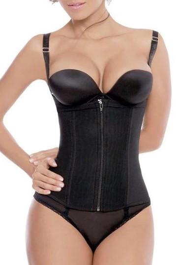 Clip and Zip Thin Strap Latex Free Semi Vest 3005