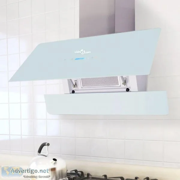 Range Hood with Touch Display White 900 mm