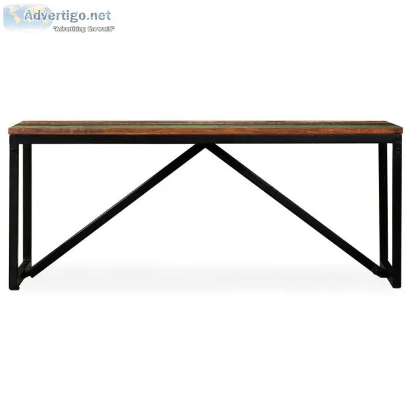 Bench Solid Reclaimed Wood 110x35x45 Cm