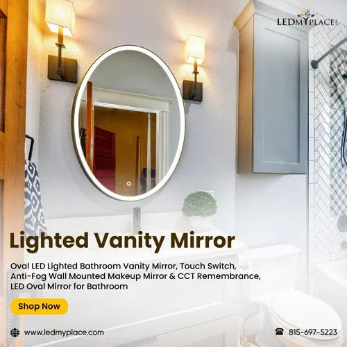 Get that Luxurious Bathroom Look with a Lighted Vanity Mirror