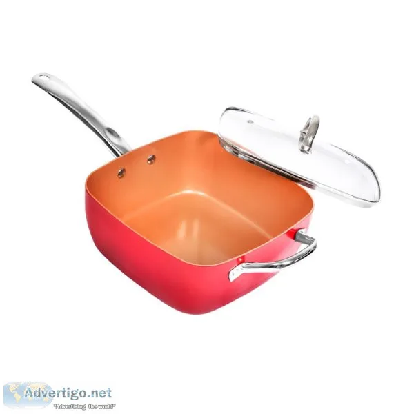 Saucepan Set Frying Pan Non Stick Deep Fry Steamer Lid Stainless