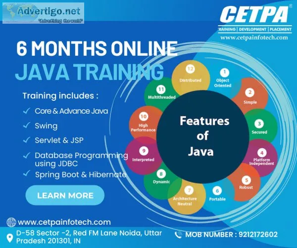 Upskill yourself with 6 months online java training program