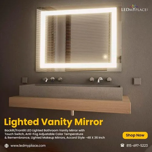 Choose Your Bathroom with a Lighted Vanity Mirror from LEDMyplac