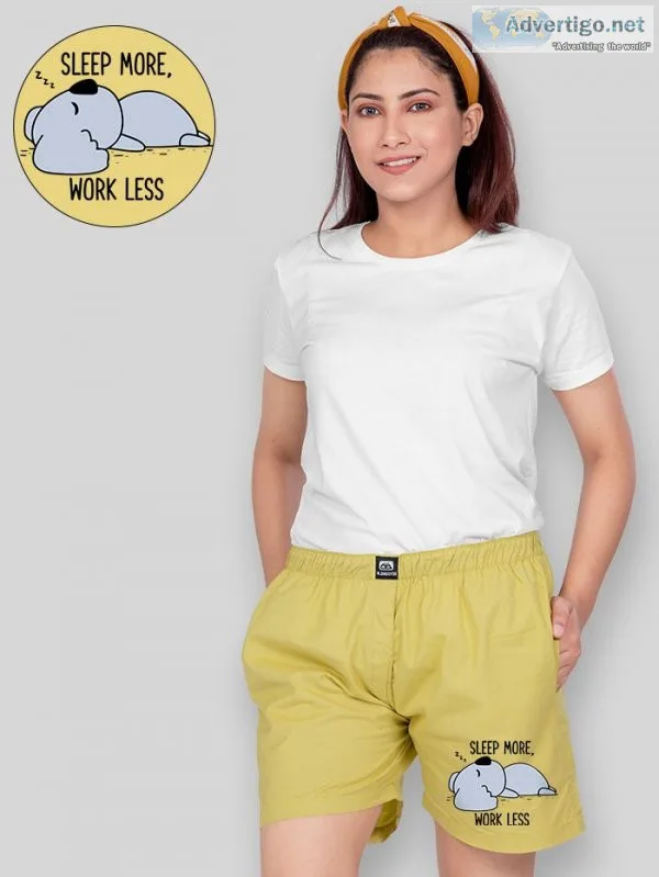 Get stylish boxers of womens online in india at beyoung