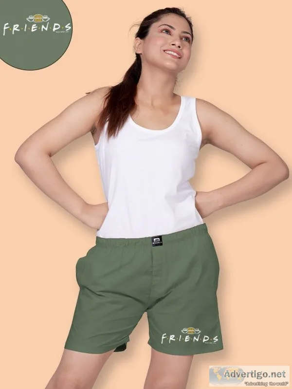 Get stylish boxers of womens online in india at beyoung