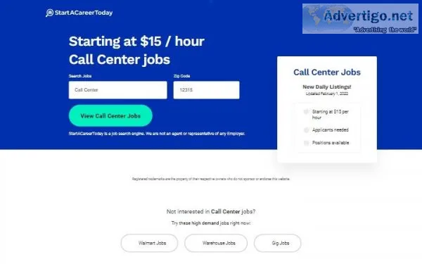StartACareerToday - Call Center