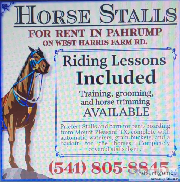 Horse boarding indoor/outdoor