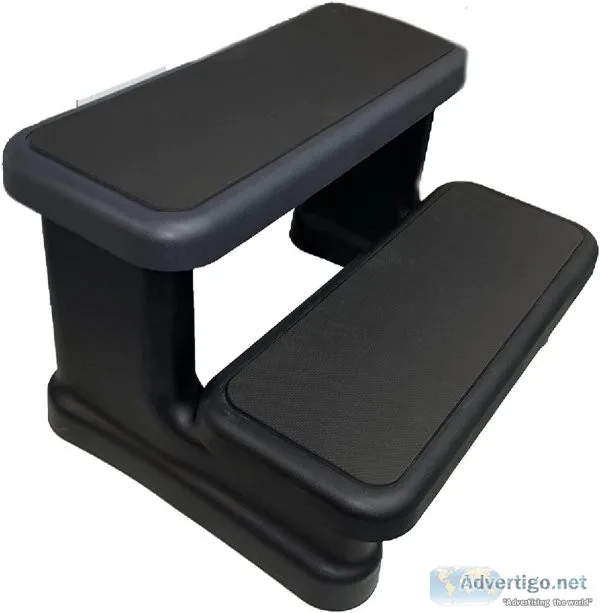 Spa Hot Tub Steps Soft Touch Anti Slip Surface by Olympic (Black