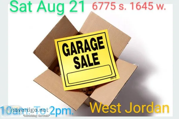 Garage Sale Sat Aug21 6775 s. 1645 w. West Jordan