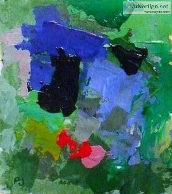 Green Nuances - Abstract Expressionist Print