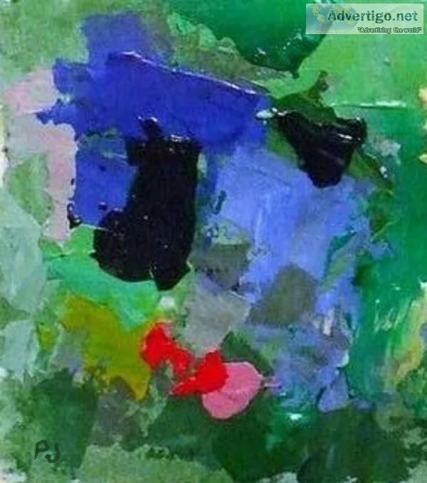 Green Nuances - Abstract Expressionist Print