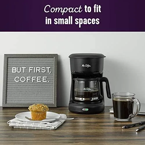 MR. COFFEE 5-CUP MINI BREW SWITCH COFFEE MAKER