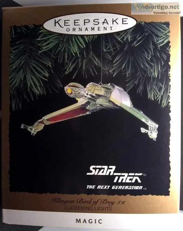 1994 Hallmark Keepsake Star Trek Klingon Bird of Prey Ornament