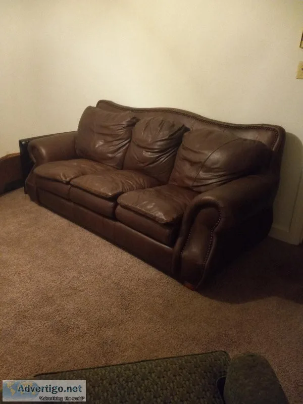 Italian leather couch